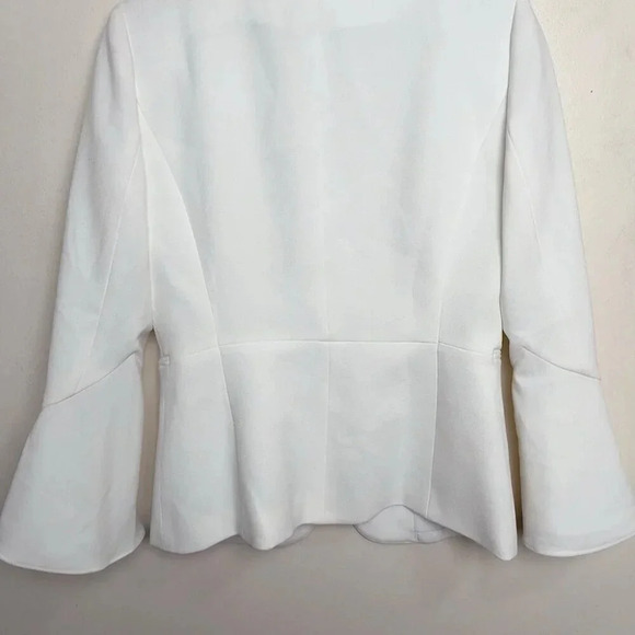 Tahari ASL Womens 4 Bell Sleeve  White Career Blazer - Picture 12 of 15